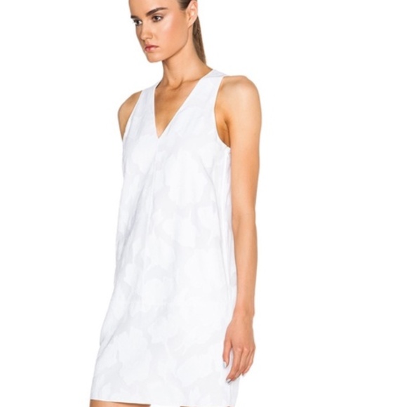 NWT Rag and Bone Augusta Embossed Dress, Bright White - Picture 2 of 7